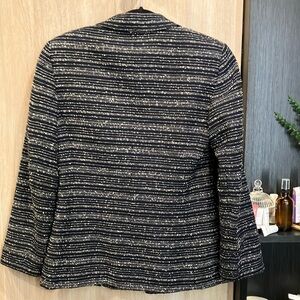 Vintage Black and White Tweed Blazer